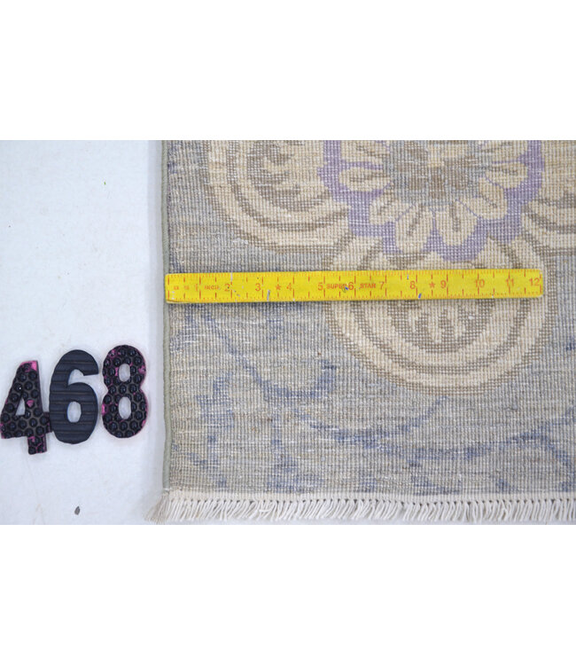 Beige Modern patroon handgeknoopt wollen vloerkleed – 279 x 183 cm