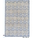 Blue-Beige Ziegler Pattern Hand-Knotted Wool Rug – 294 x 196 cm