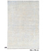 Lichtblauw Vintage vloerkleed – 306x198 cm – Handgeknoopt wollen tapijt