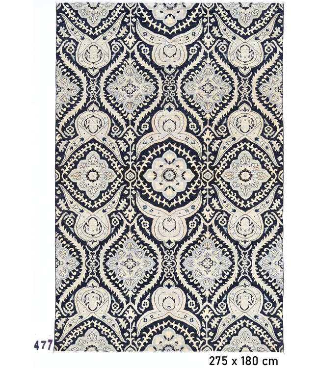 Vintage Ziegler Rug - Brown & Beige, 289 x 201 cm