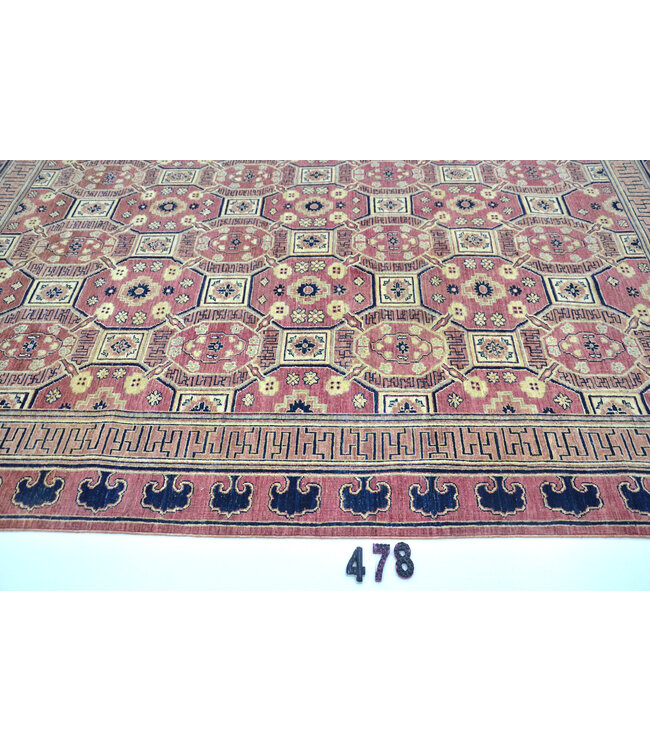 Antiker Kazak Teppich - Rot & Blau, 262 x 186 cm