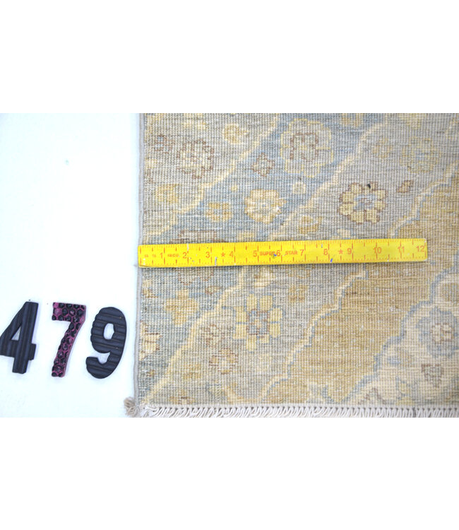 Vintage Ziegler Tapijt - Blauw & Beige, 284 x 183 cm