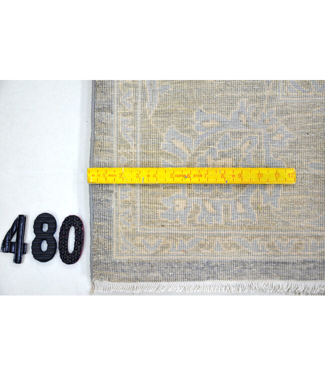 Vintage Ziegler Rug - Gray & Blue, 296 x 200 cm