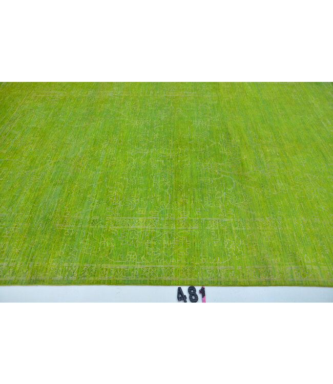 Modern Gabbeh Teppich - Grün, 301 x 197 cm