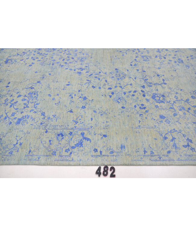 Vintage Ziegler Tapijt - Blauw, 301 x 197 cm