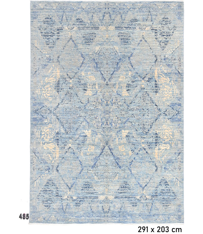 Vintage Ziegler Rug - Blue, 291 x 203 cm