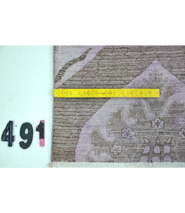 Vintage Kazak Rug - Pink & Brown, 290 x 190 cm