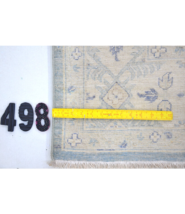 Vintage Ziegler Tapijt - Blauw & Geel, 273 x 181 cm