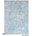 Vintage Ziegler Rug - Blue & Cream, 291 x 201 cm