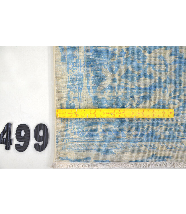 Vintage Ziegler Rug - Blue & Cream, 291 x 201 cm