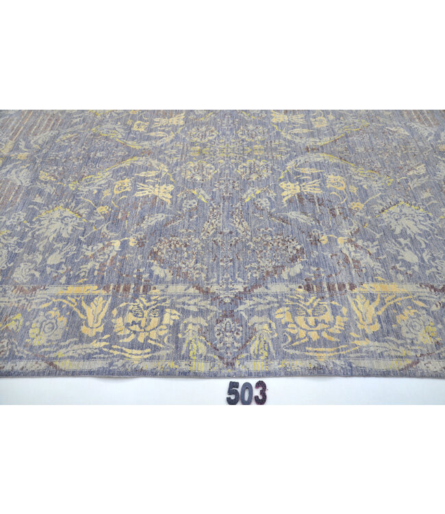 Grijs Ziegler Vloerkleed – 306 x 240 cm – Handgeknoopt Wo