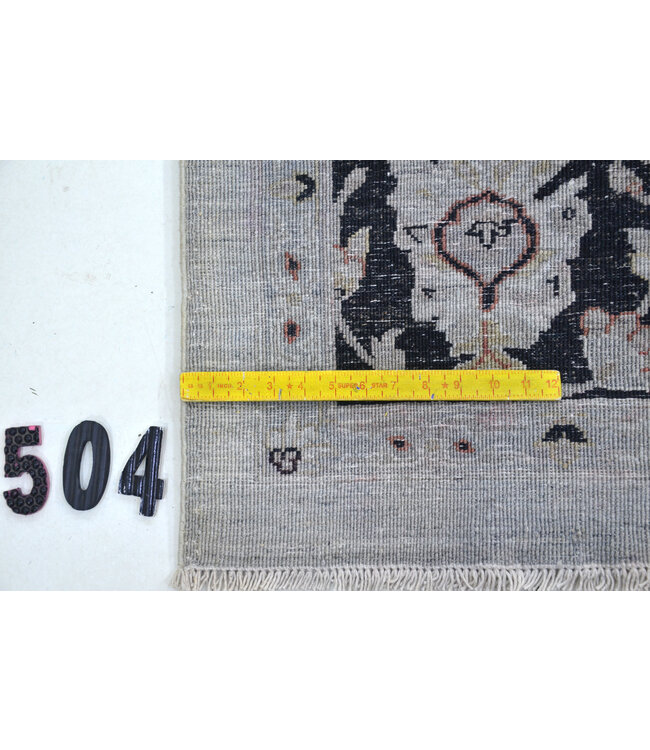 Light Grey Ziegler Rug – 254 x 243 cm – Hand-Knotted Wool