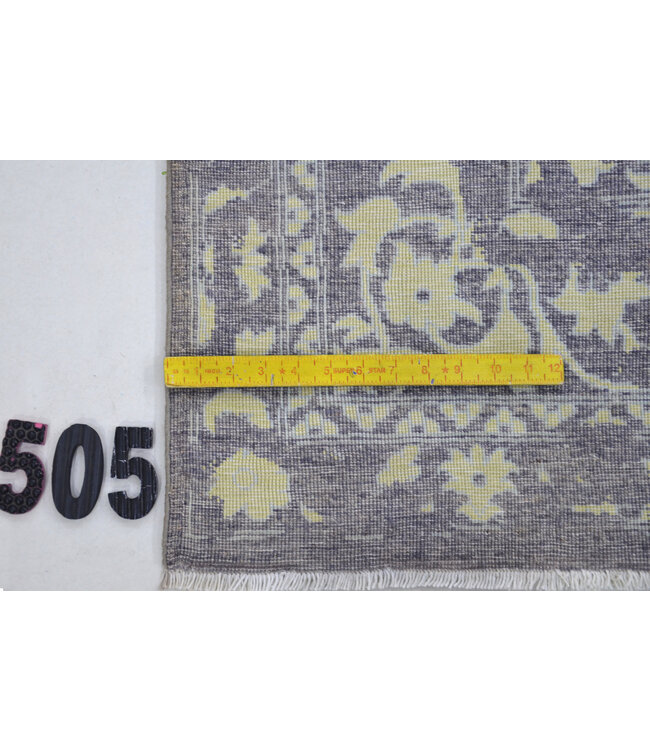 Grey-Yellow Modern Rug – 301 x 238 cm – Hand-Knotted Wool