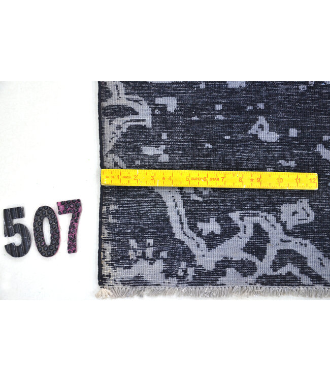 Black-White Modern Rug – 300 x 231 cm – Hand-Knotted Wool