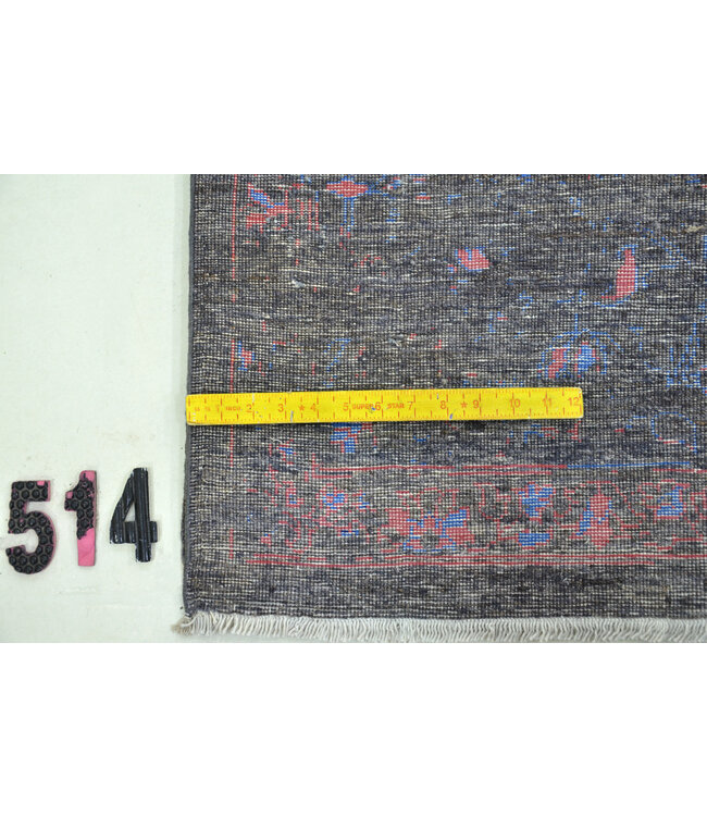 Black Pink & Blue Modern Rug – 303 x 242 cm – Hand-Knotted Wool