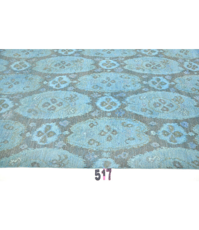 Blauw Gabbeh Tapijt – 305 x 232 cm – Handgeknoopt van Wol