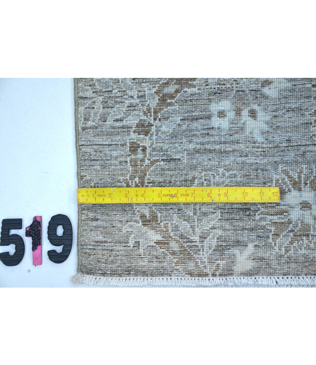 Grey Beige Modern Rug – 299 x 244 cm – Hand-Knotted Wool