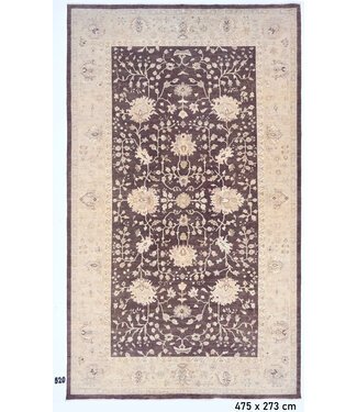 Brown Beige Ziegler Rug – 475 x 273 cm – Hand-Knotted Wool Brown Beige Ziegler Rug – 475 x 273 cm – Hand-Knotted Wool
