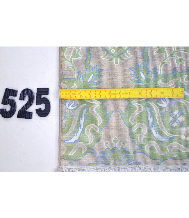 Green Ziegler Rug – 367x271 cm – Hand-Knotted Wool Carpet