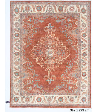 Rood Ziegler vloerkleed – 362x273 cm – Handgeknoopt wollen tapijt Rood Ziegler vloerkleed – 362x273 cm – Handgeknoopt wollen tapijt