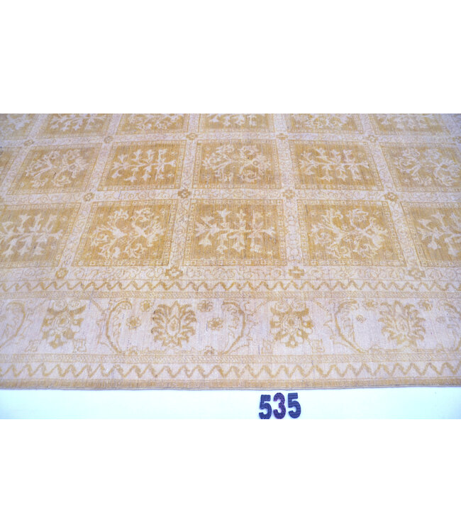 Rot Rosa Ziegler Teppich – 345 x 237 cm – Handgeknüpft aus Wolle