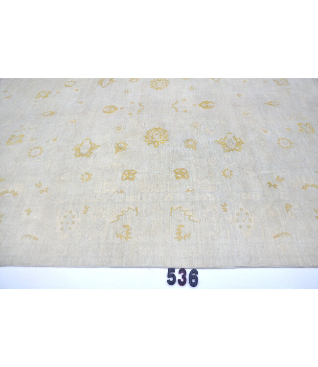 Grey Beige Modern Rug – 311 x 241 cm – Hand-Knotted Wool