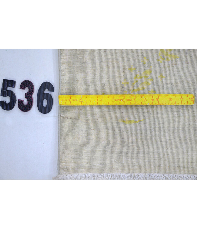 Grau Beige Moderner Teppich – 311 x 241 cm – Handgeknüpft aus Wolle