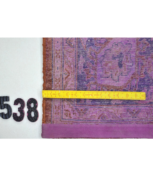 Paars Vintage Tapijt – 300 x 239 cm – Handgeknoopt van Wol