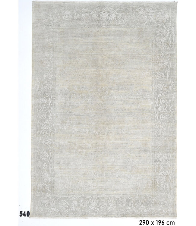 Silver Grey Ziegler Rug – 290 x 196 cm – Hand-Knotted Wool