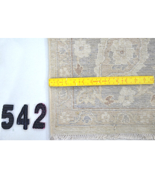 Lichtblauw-Beige Antieke Vloerkleed | 258 x 190 cm