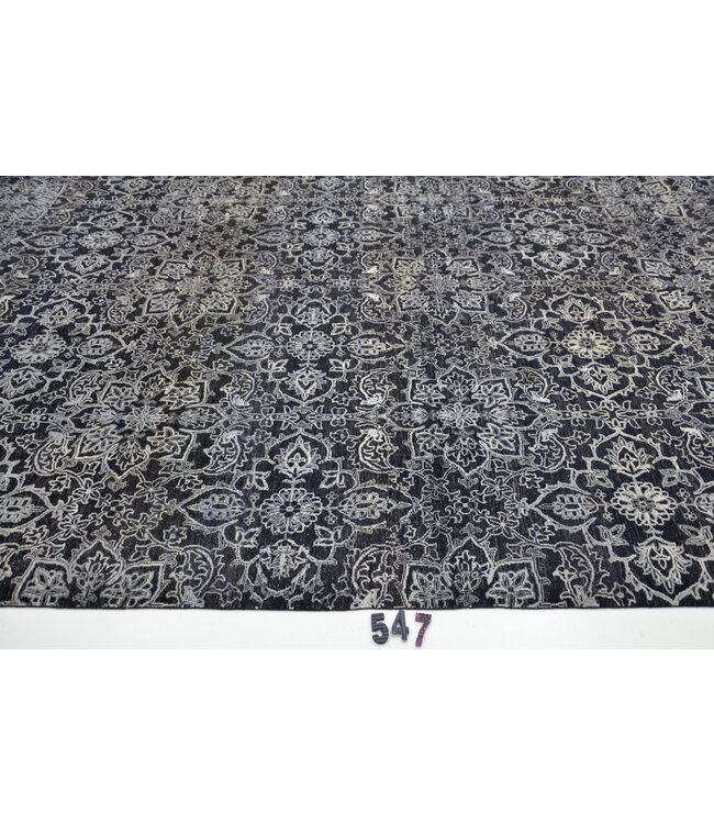 Schwarzer Moderner Teppich | 370 x 266 cm