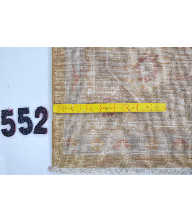 Hellbrauner Antiker Teppich – Handgeknüpft – 308 x 248 cm – Wolle