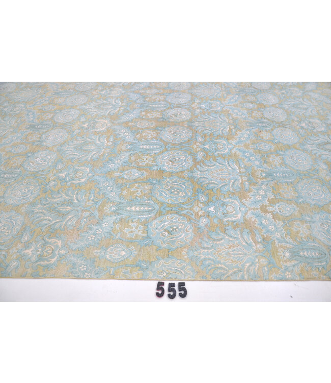 Aqua-Beige Ziegler Teppich – Handgeknüpft – 362 x 270 cm – Wolle