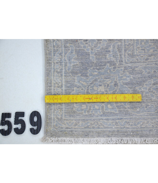 Grijs Ziegler Vloerkleed – 219 x 168 cm – Handgeknoopt en Wol