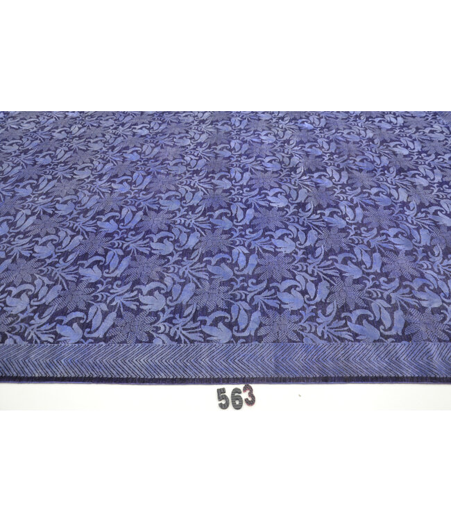 Blauw Ziegler Vloerkleed – 363 x 270 cm – Handgeknoopt van Wol