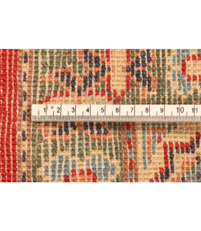 153x99cm Hand-Knotted Wool Kazak Rug – Authentic Oriental Carpet, Traditional Tribal Design, High-Quality Handmade Wool Rug