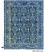 Dark Blue Ziegler 298x241 cm – Hand-knotted Wool Vintage Rug