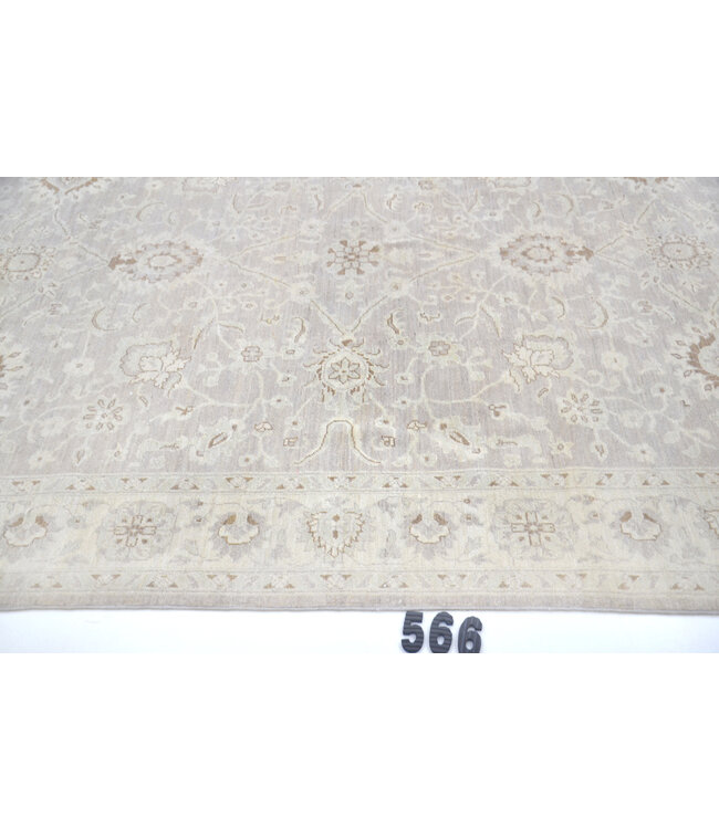 Light Grey Ziegler 295x202 cm – Hand-knotted Wool Rug in Classic Design