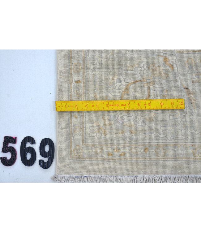 Beige Rose Ziegler Rug – 264 x 182 cm – Handknotted Wool