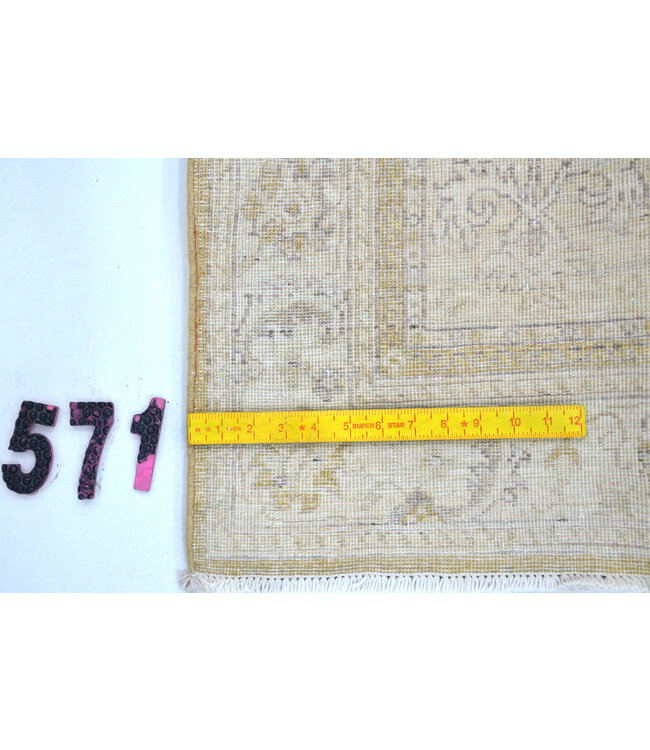 Beige Vintage Rug – 140 x 079 cm – Handknotted Wool