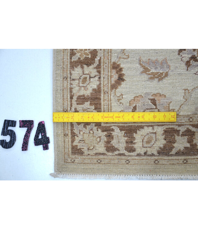 Beige-Brown Ziegler Runner – 297 x 080 cm – Handknotted Wool