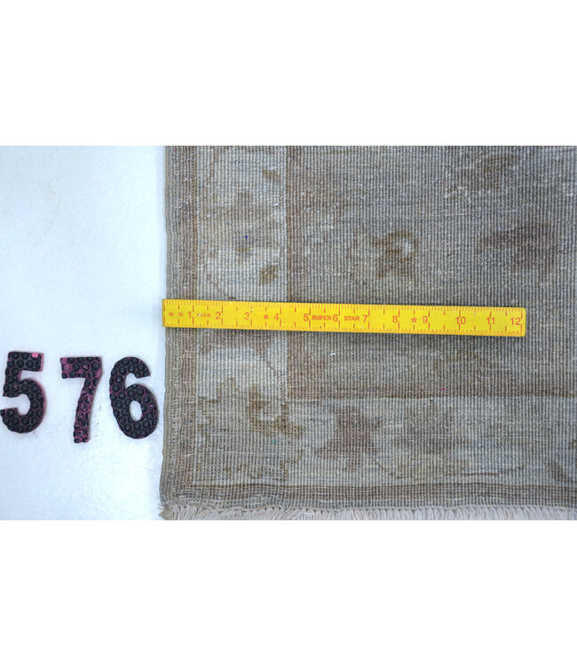 Hellblau-Beiger Ziegler Läufer – 278 x 075 cm – Handgeknüpft aus Wolle