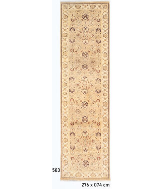 Beige Ziegler Läufer – Handgeknüpft Wolle – 276 x 074 cm Beige Ziegler Läufer – Handgeknüpft Wolle – 276 x 074 cm
