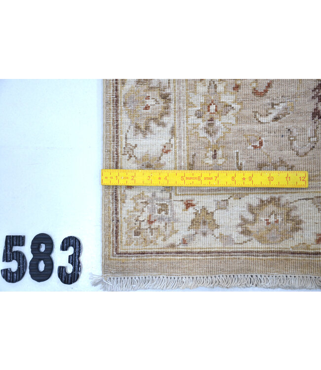 Beige Ziegler Loper – Handgeknoopt Wol – 276 x 074 cm