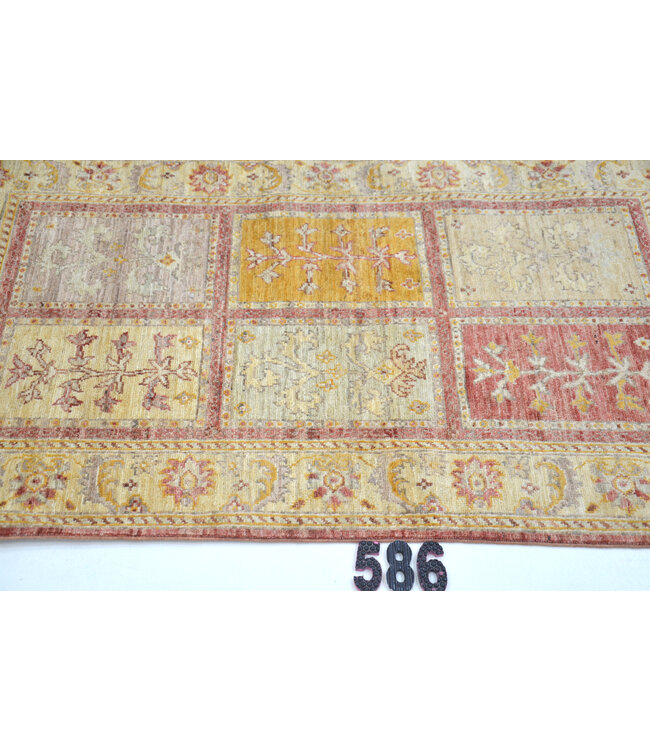 Multicolor Gabbeh Rug – Hand-Knotted Wool – 141 x 080 cm