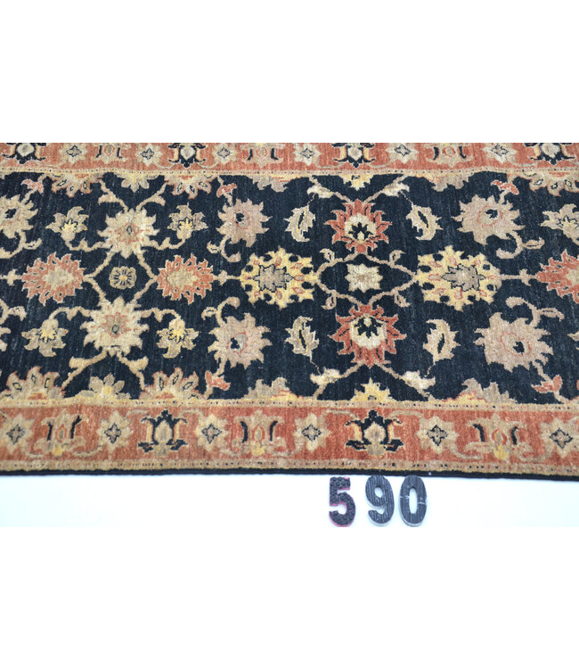 Black Ziegler 590 – Hand-Knotted Wool Runner 292 x 074 cm