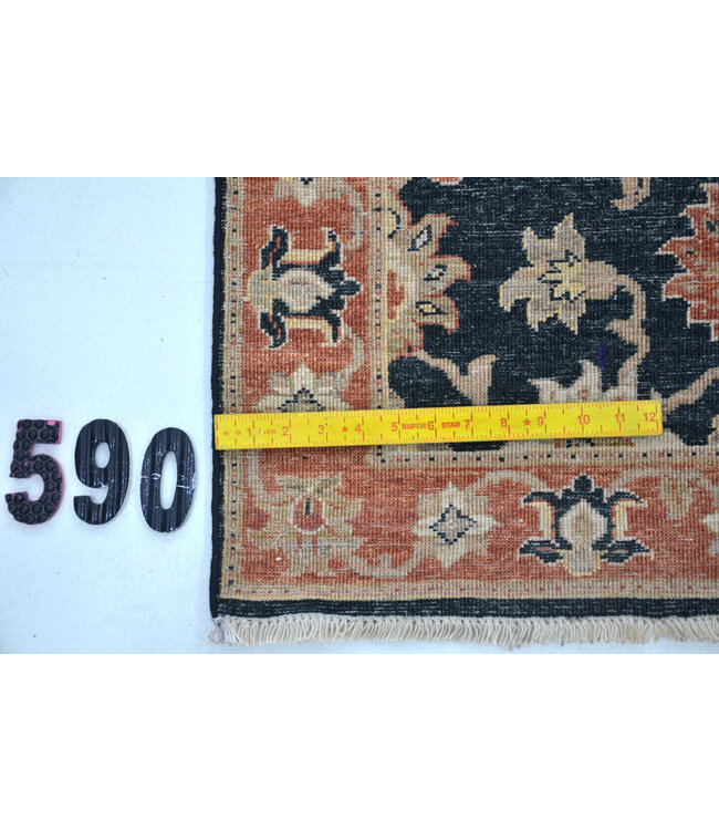 Black Ziegler 590 – Hand-Knotted Wool Runner 292 x 074 cm