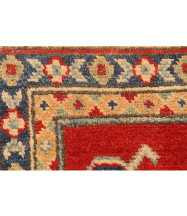 148x94cm Handgeknoopte Wol Kazak Tapijt – Authentiek Oosters Vloerkleed, Traditioneel Tribaal Design, Hoogwaardige Handgemaakte Wol Tapijt