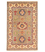 Kelimshop 158x99cm Hand-Knotted Wool Kazak Rug – Authentic Oriental Carpet, Traditional Tribal Design, High-Quality Handmade Wool Rug