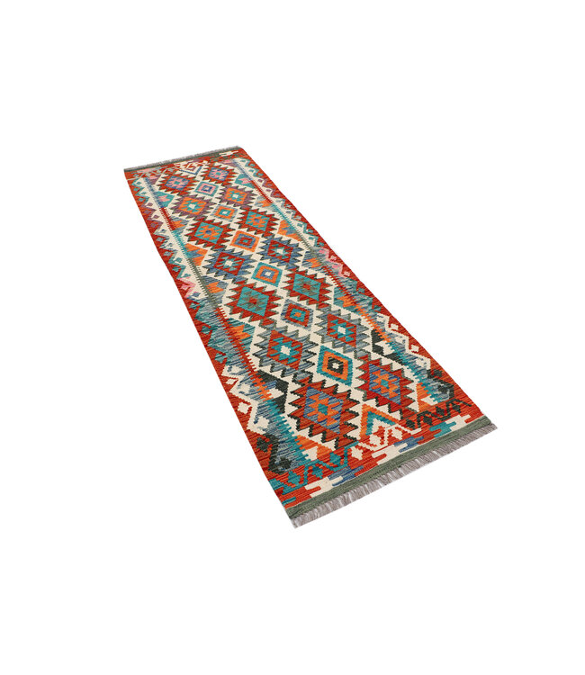 Vintage Kilim Läufer – Handgewebter Tribal Wollteppich – 245x77 cm – Boho Flurteppich